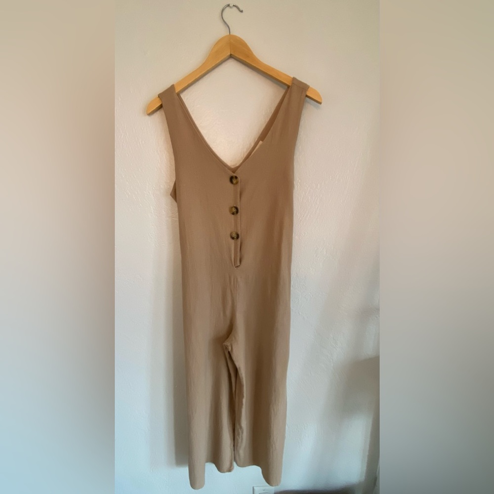 Monteau Jumpsuit Tan Size L